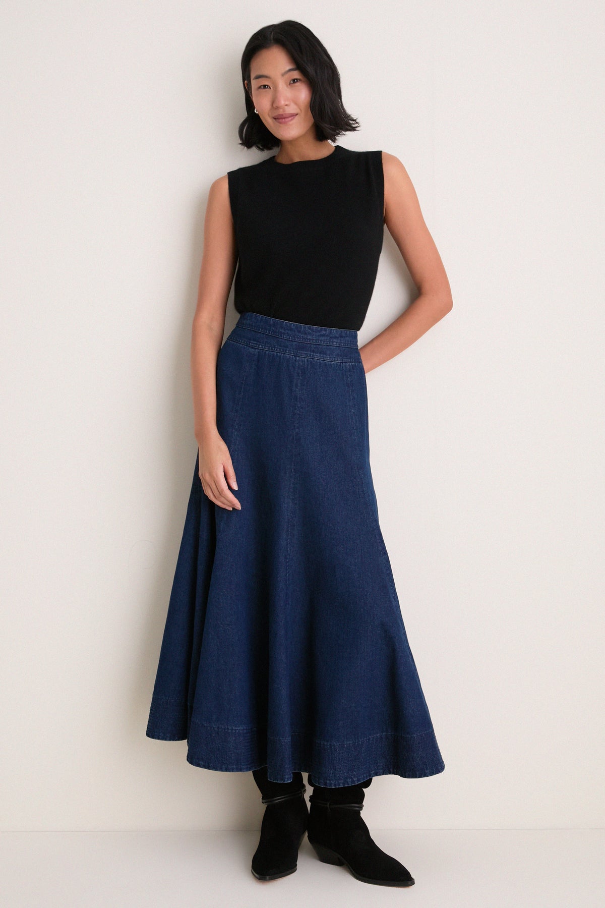 Dark Denim Brynn Skirt