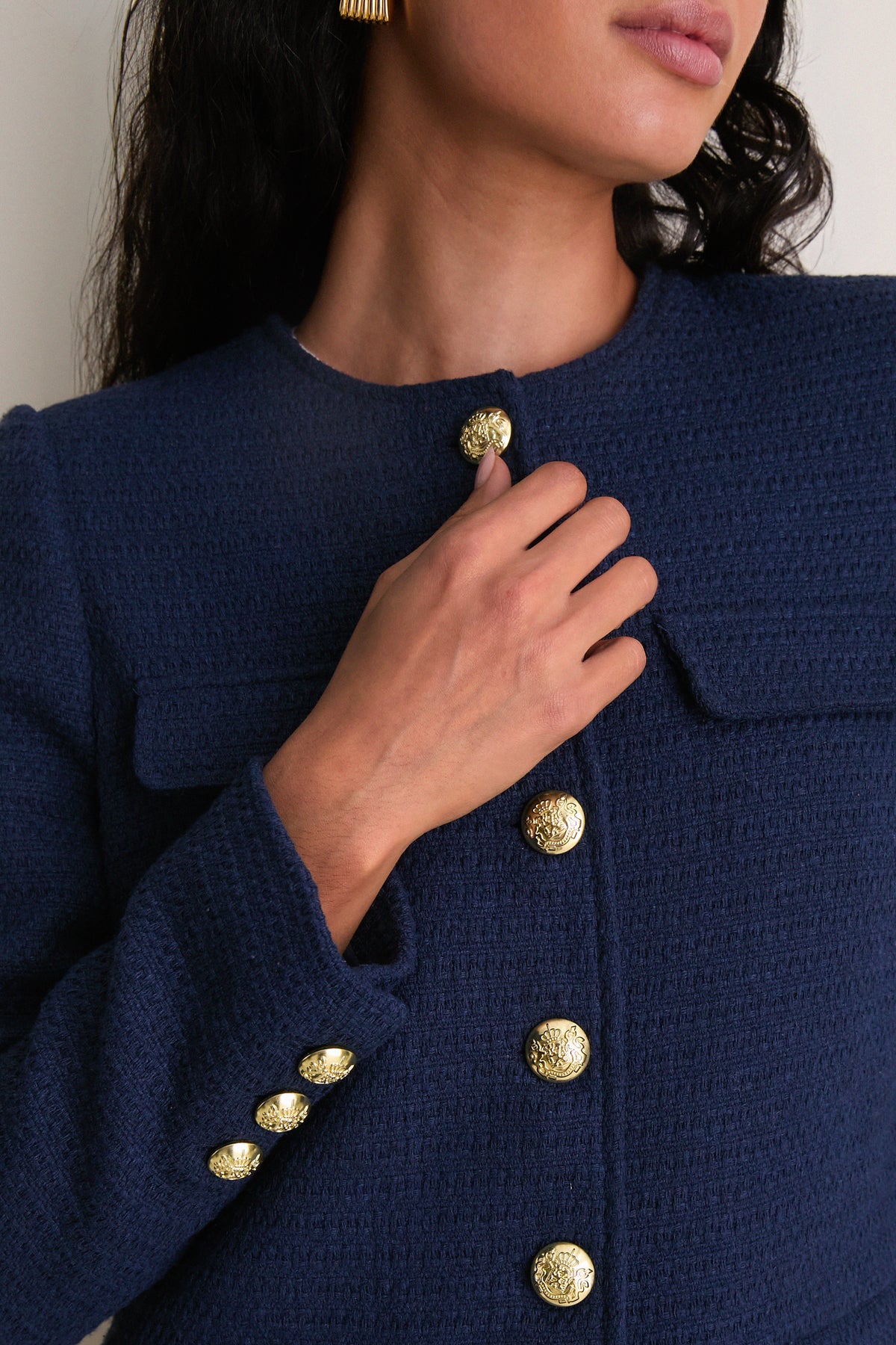 Navy Tweed Jennings Jacket