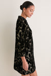 Metallic Velvet Burnout Samantha Dress