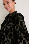 Metallic Velvet Burnout Samantha Dress