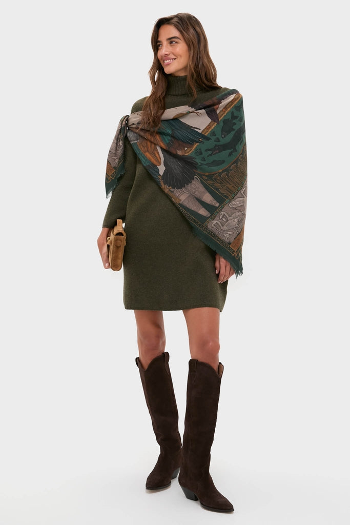 Moss Green Vivianne Dress