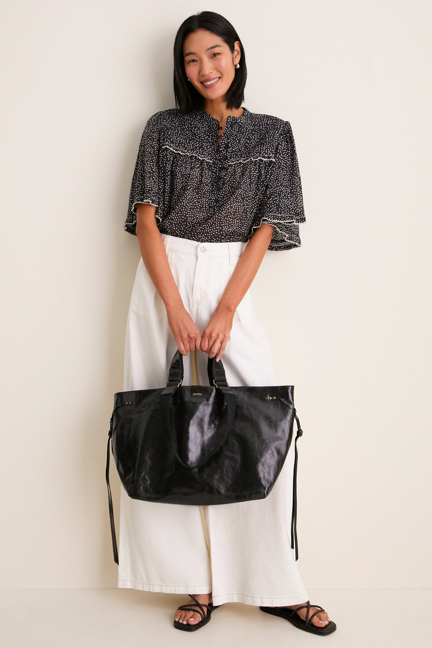 Black Wardy Leather Bag