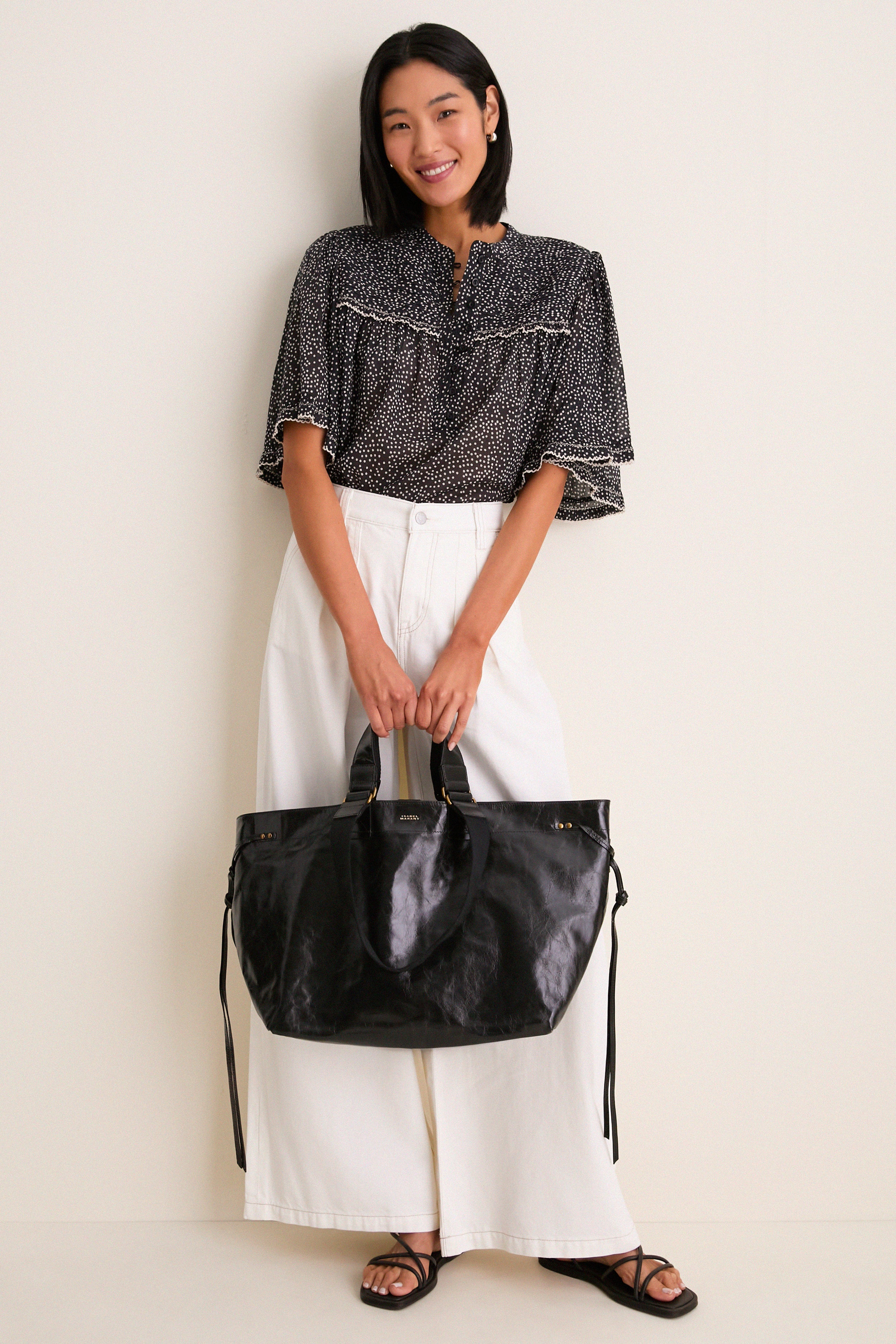 Black Wardy Leather Bag
