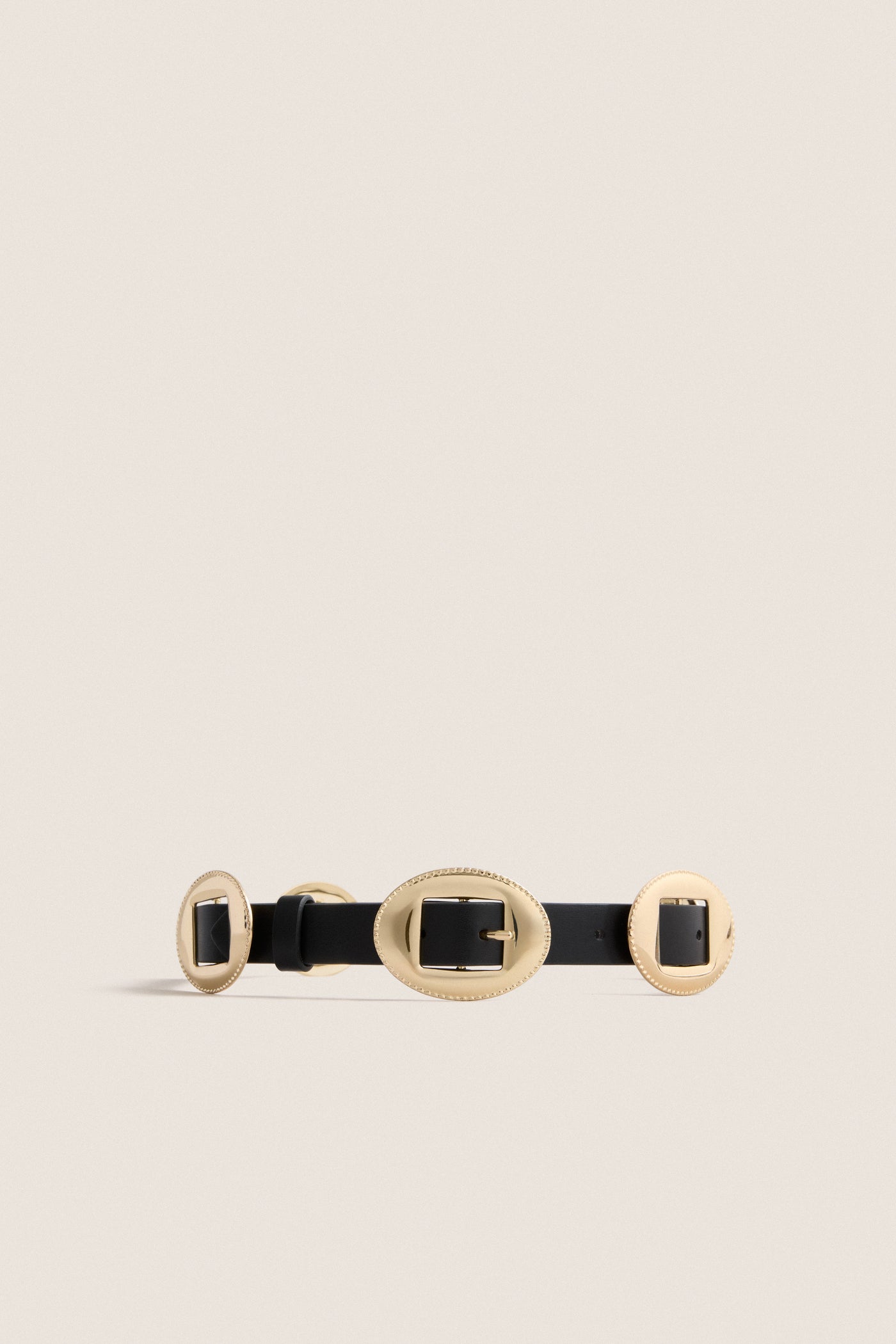 Black Western Buckle Belt