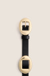 Black Western Buckle Belt