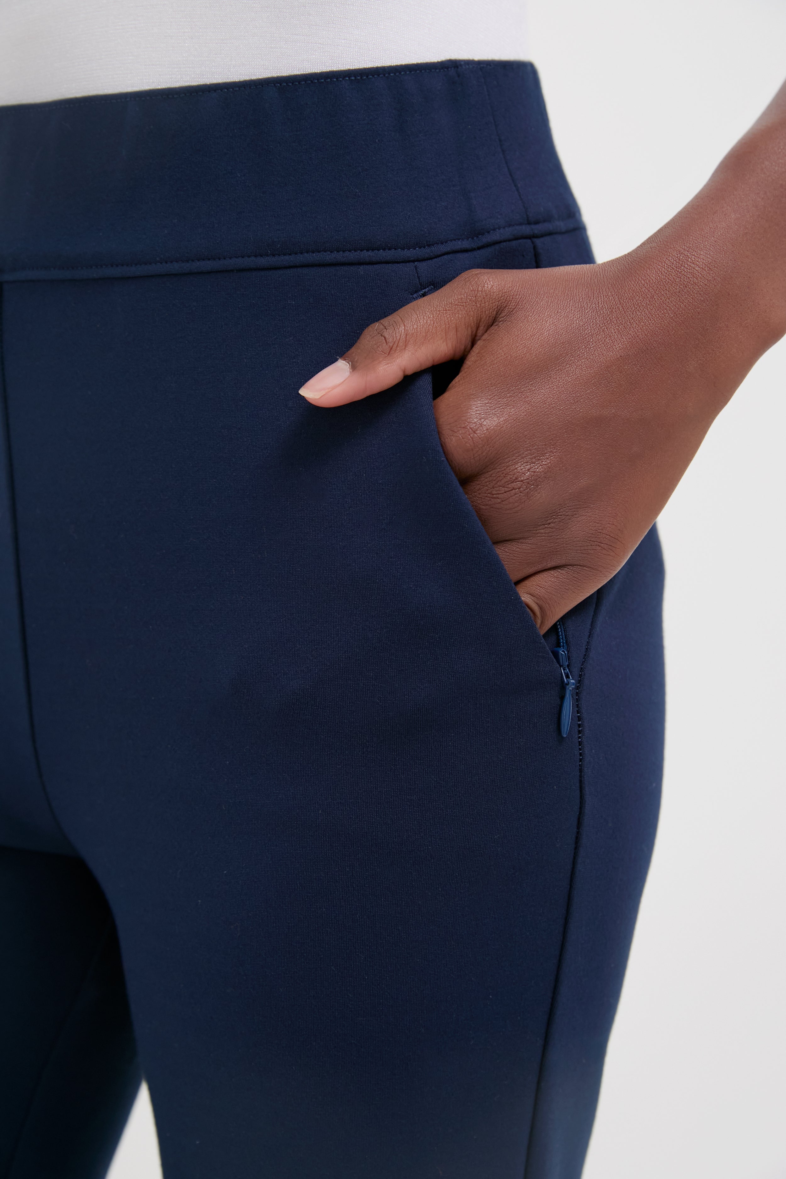 Navy 28 Inch Compression September Pant | Tnuck Sport