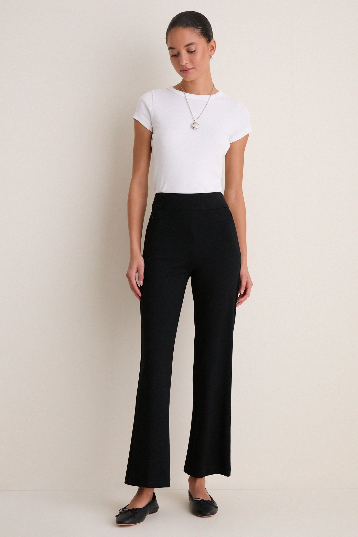 Black 28 Inch Compression September Pant