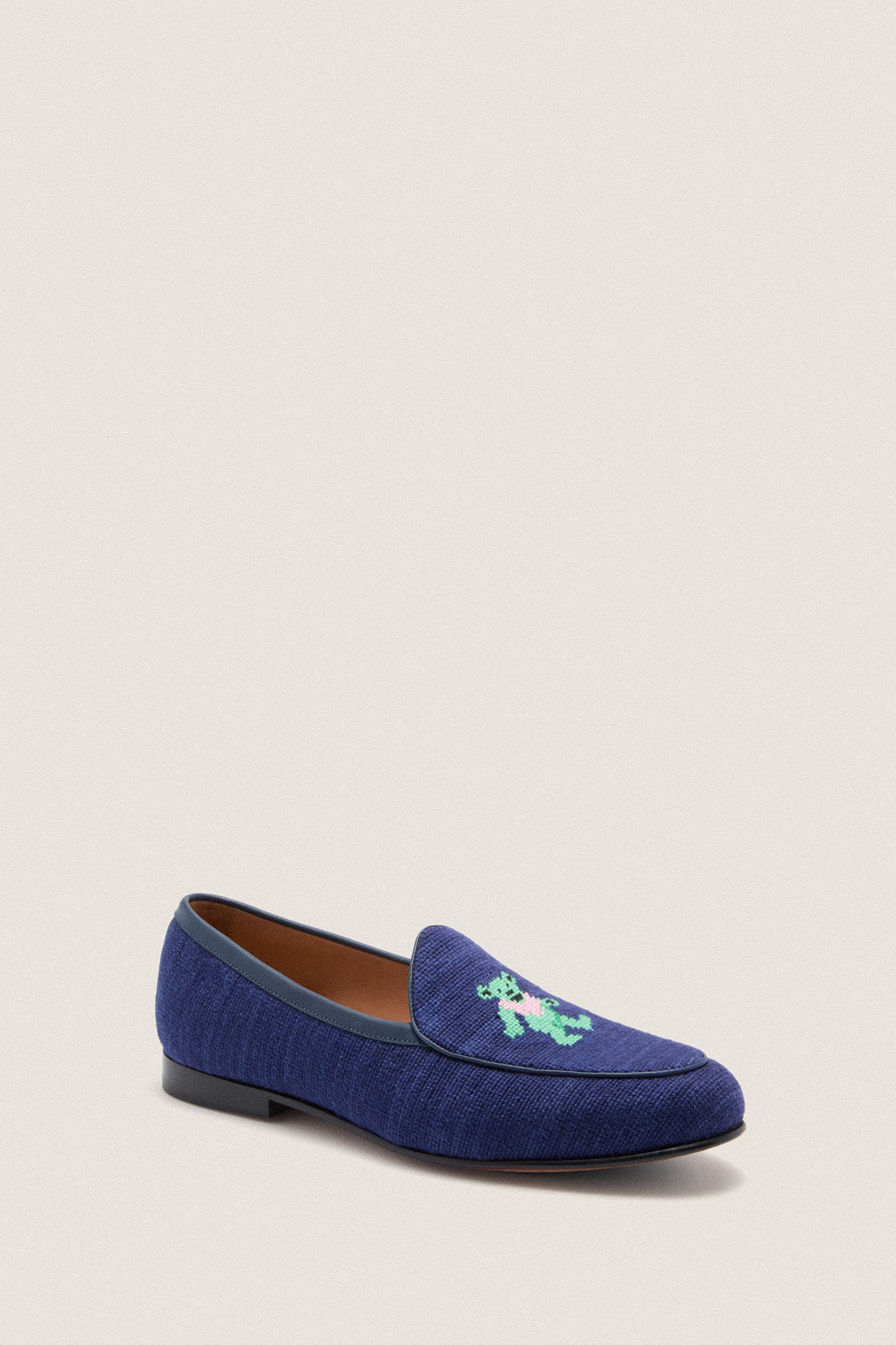 Dancing Bears Belgian Loafers Dark Navy Dancing Bears Belgian Loafers | Smathers and Branson main image 3