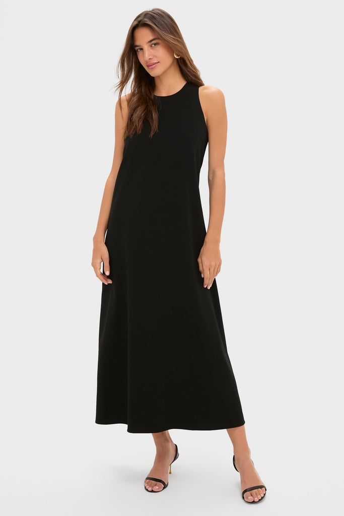 Tuckernuck Black Crepe Portia Dress Black Crepe / XS