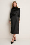 Black Embellished Faven Dress