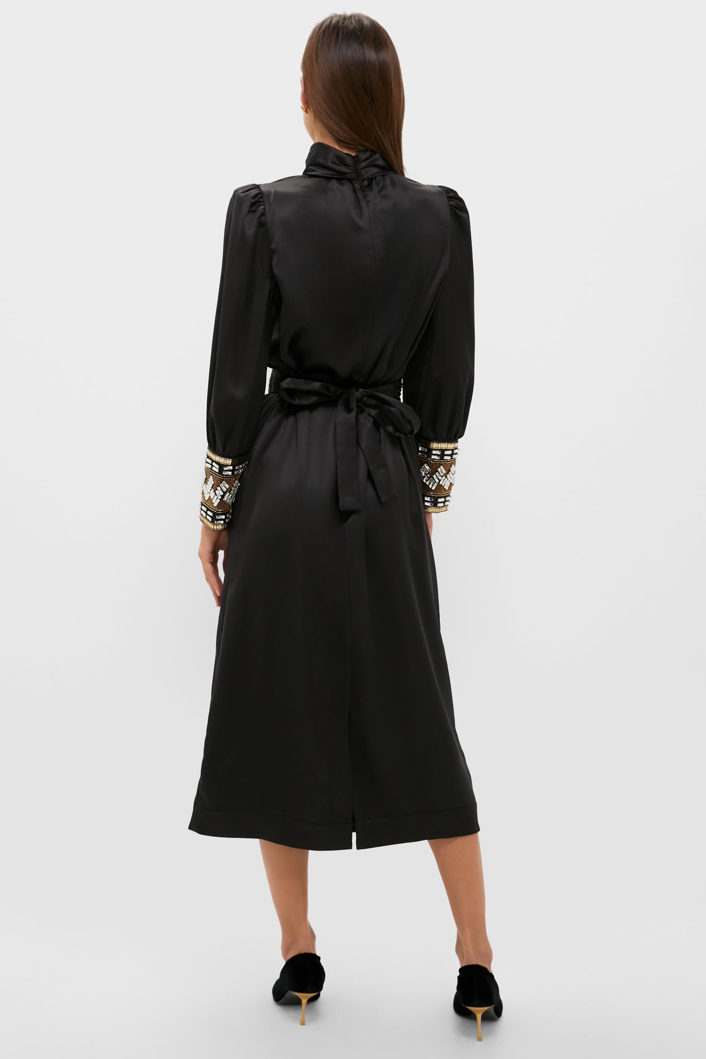 Black Embellished Faven Dress