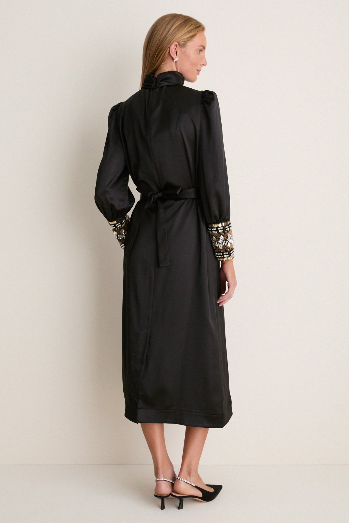Black Embellished Faven Dress