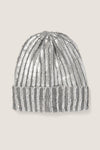 Silver Metallic Winter Hat