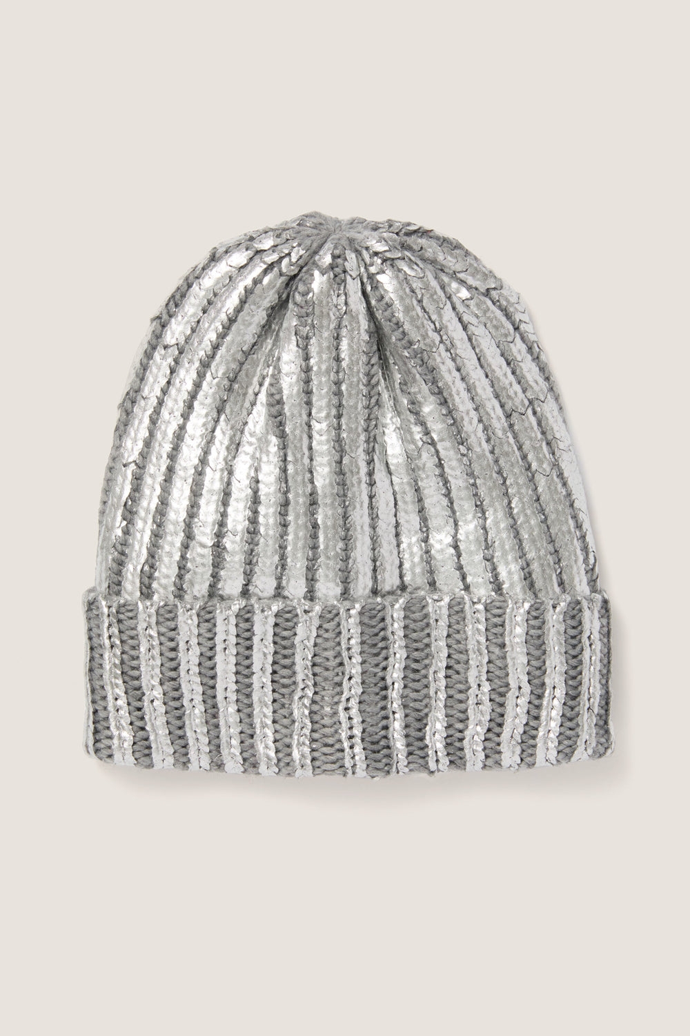 Silver Metallic Winter Hat
