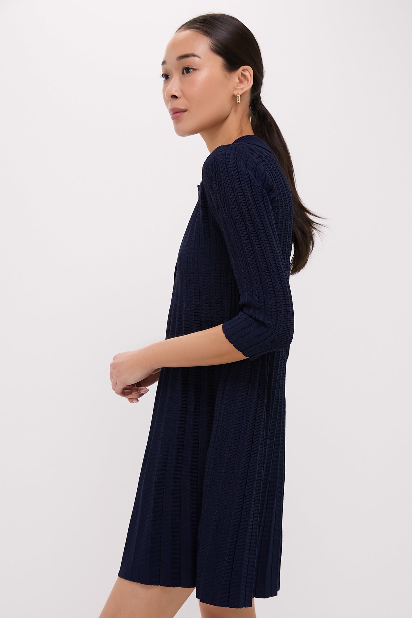 Navy Knit Landry Dress