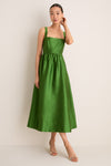 Green Dupioni Esme Dress