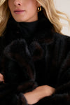 Brown Fur Carmella Coat
