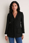 Black Braided Trim Shay Jacket