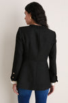 Black Braided Trim Shay Jacket