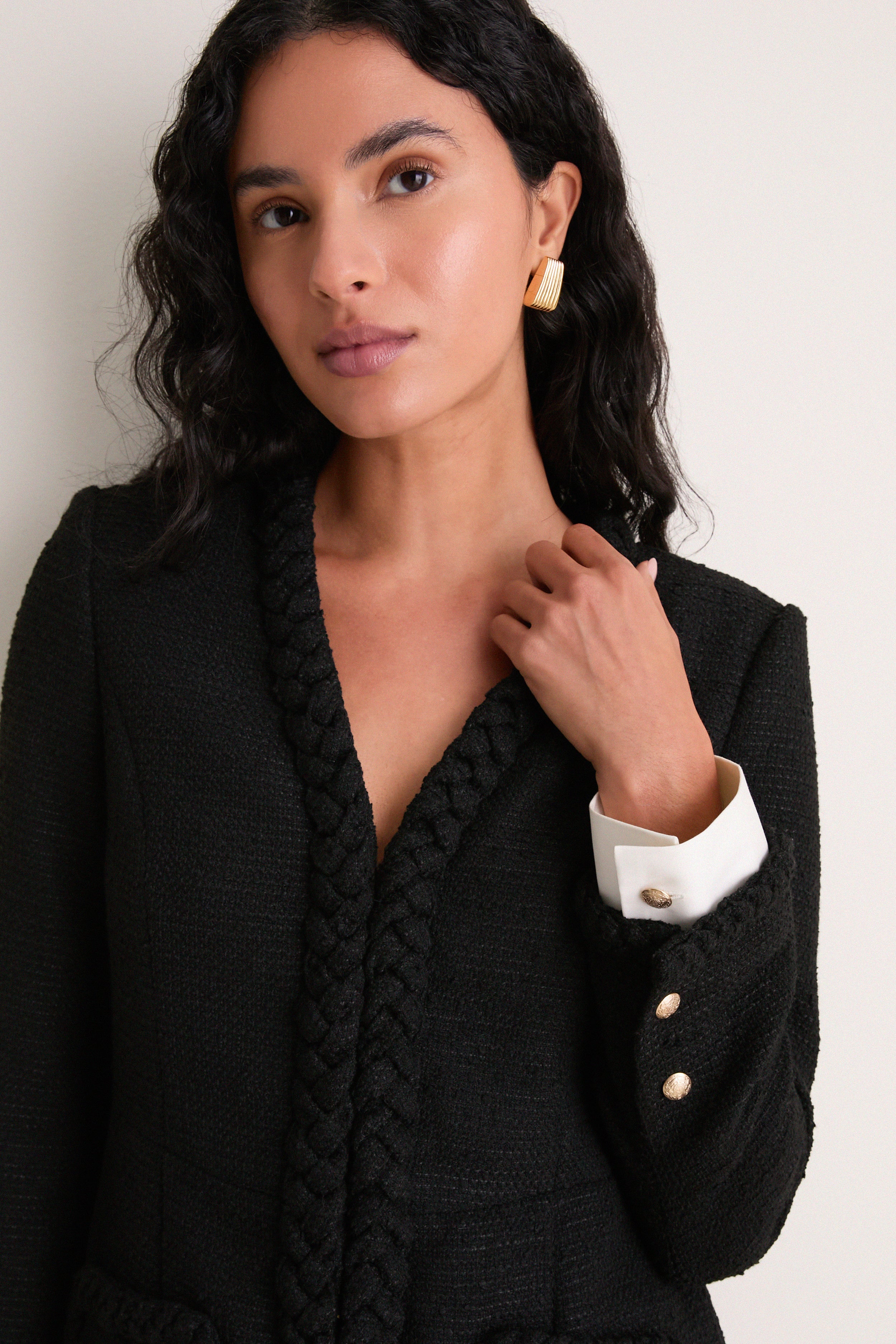 Black Braided Trim Shay Jacket | Tuckernuck Black Braided Trim Shay Jacket | Tuckernuck