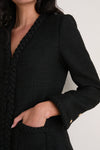 Black Braided Trim Shay Jacket