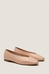 Ballet Pink Leather Nina Flats