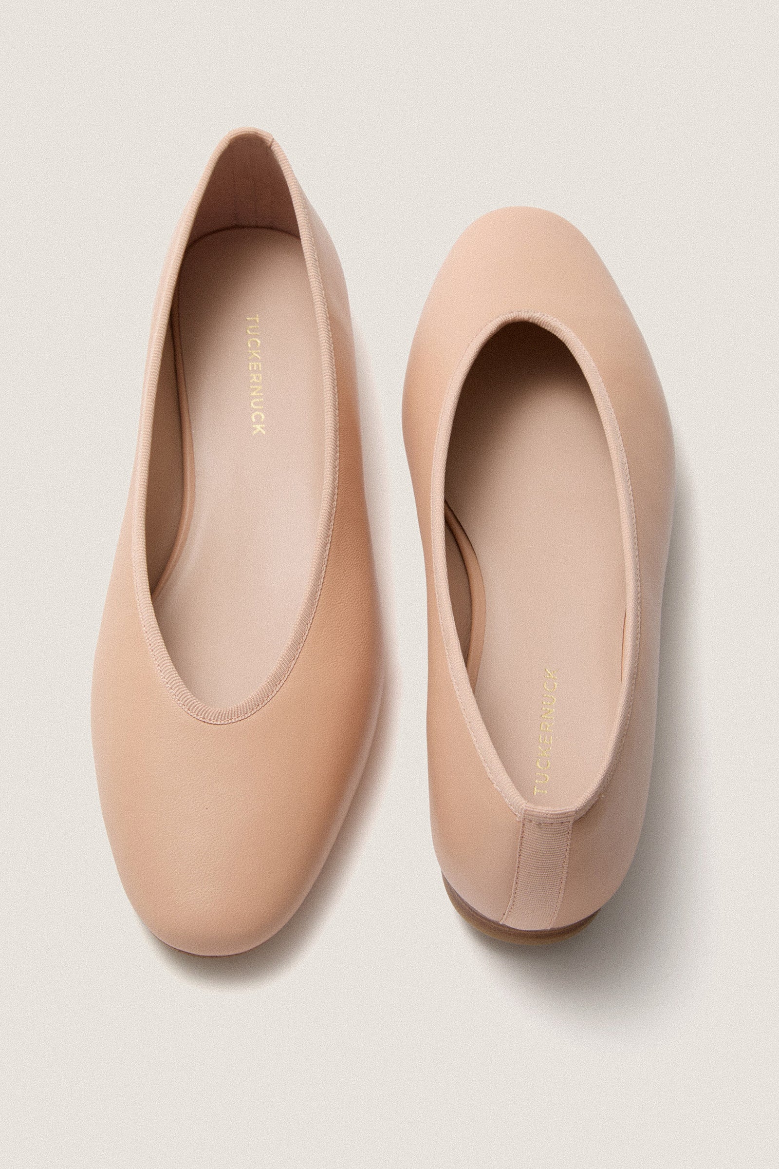 Ballet Pink Leather Nina Flats