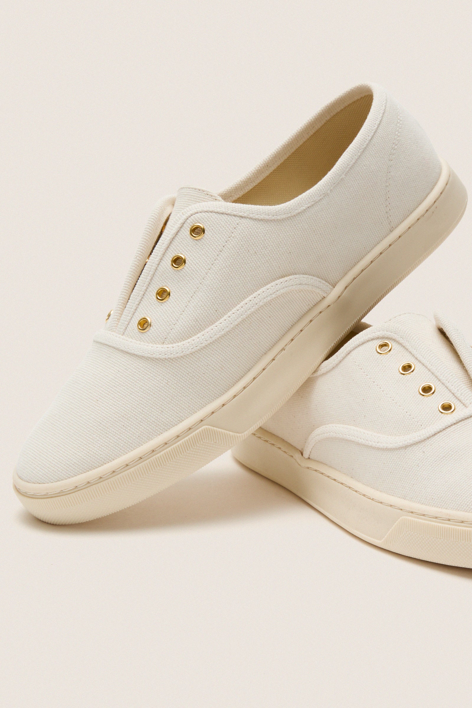 Ivory Canvas Bea Sneakers