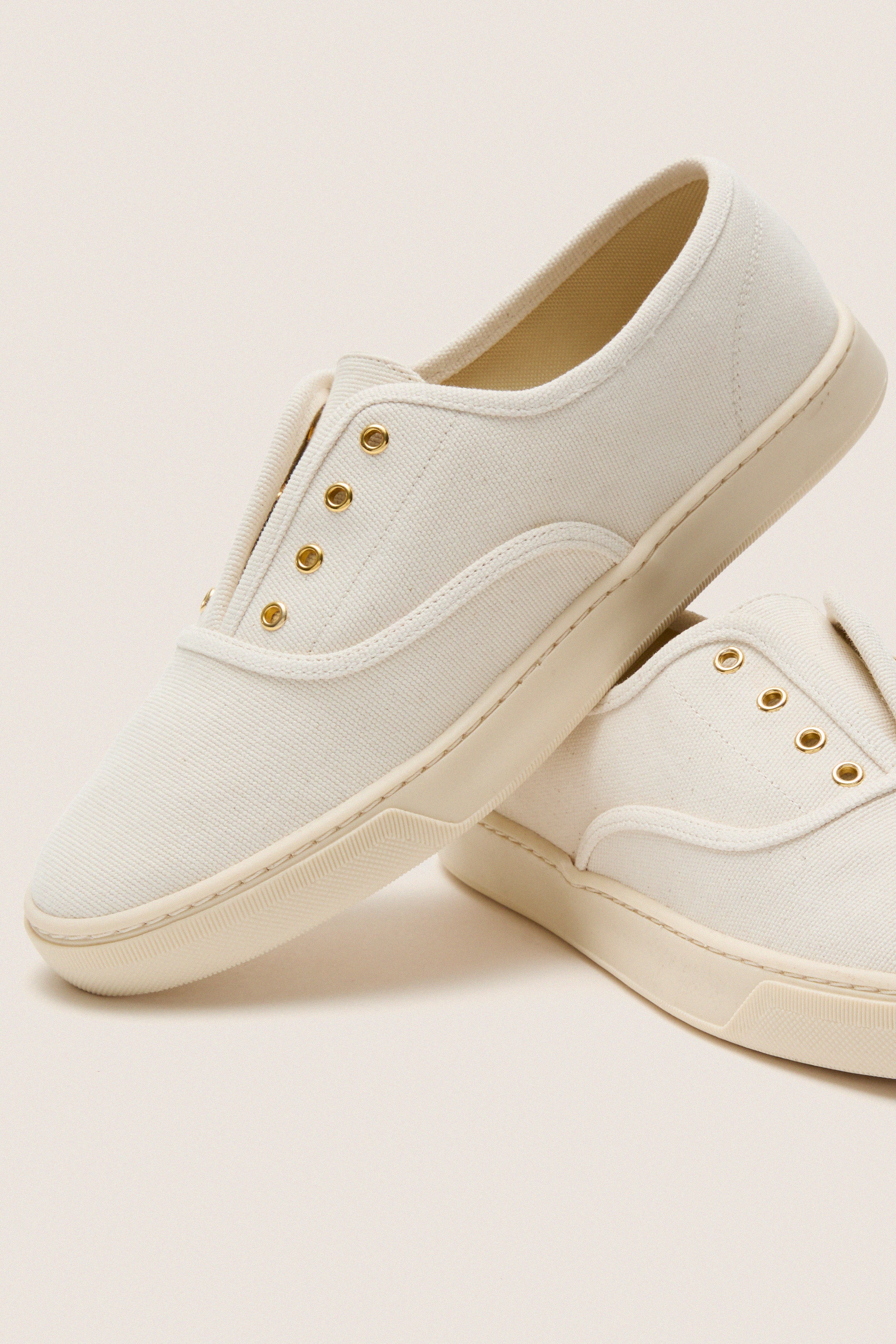 Ivory Canvas Bea Sneakers