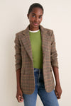 Houndstooth Leo Blazer