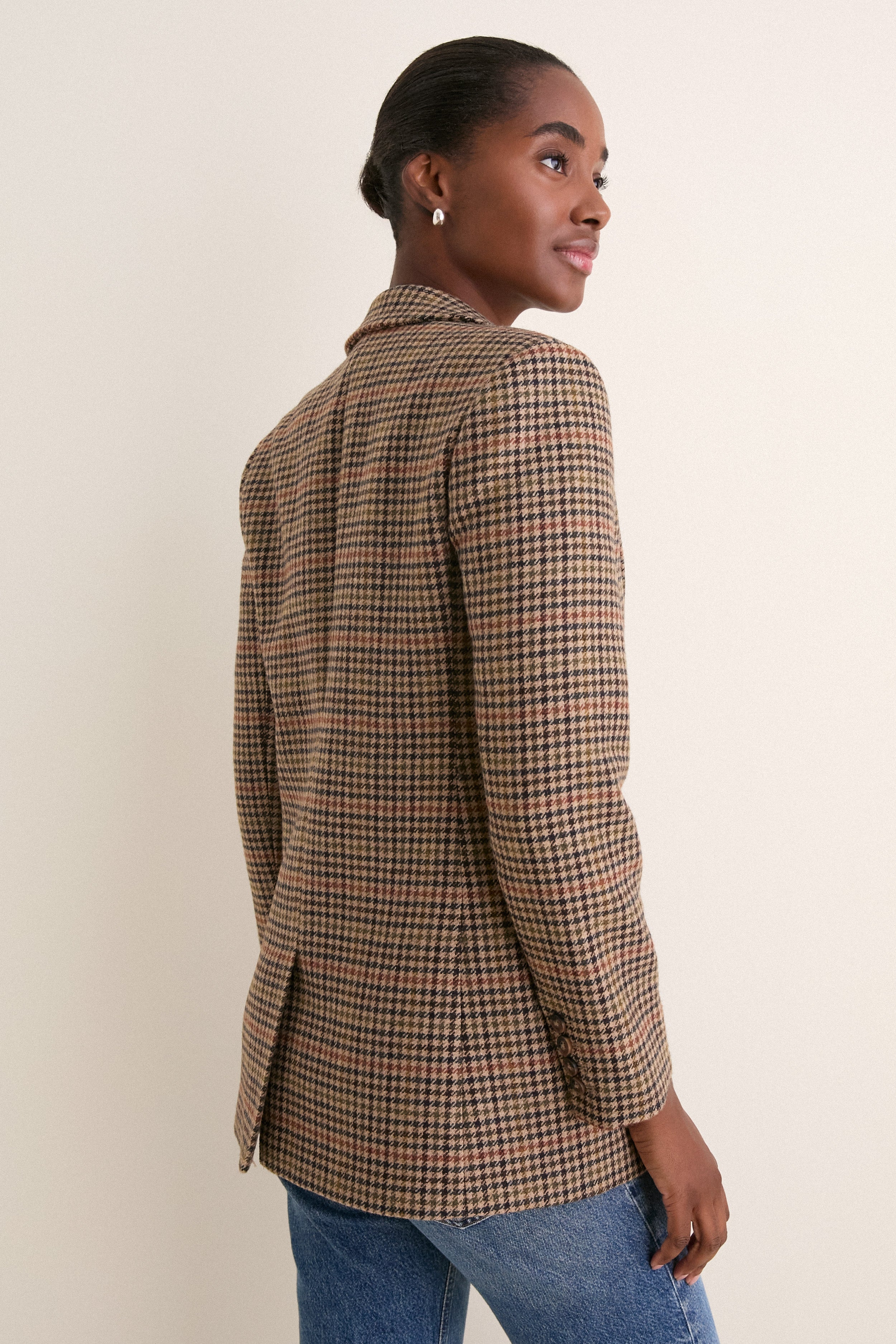 Houndstooth Leo Blazer