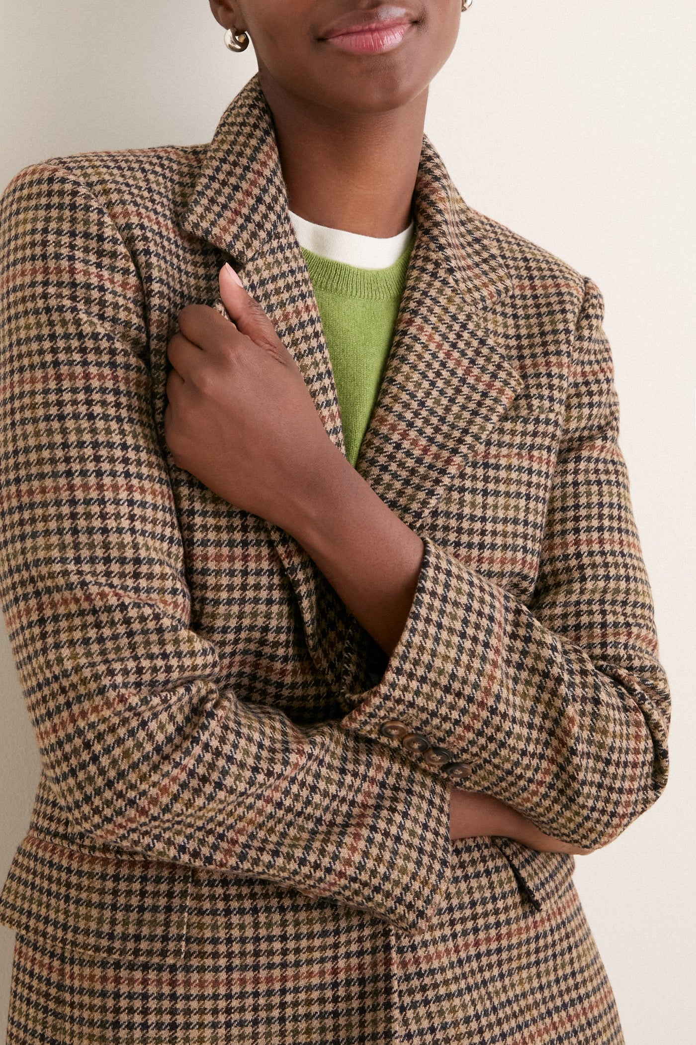 Houndstooth Leo Blazer