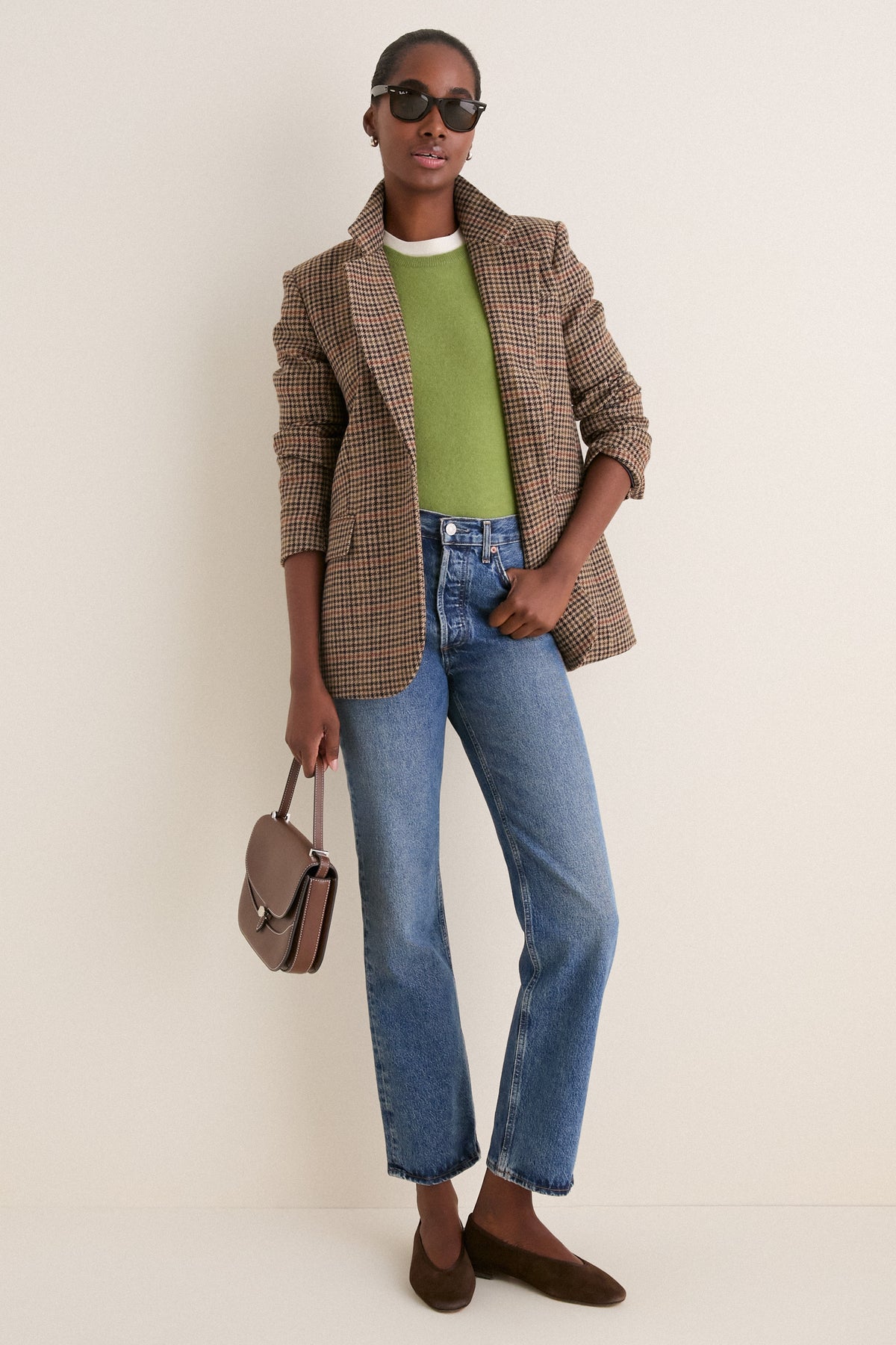 Houndstooth Leo Blazer