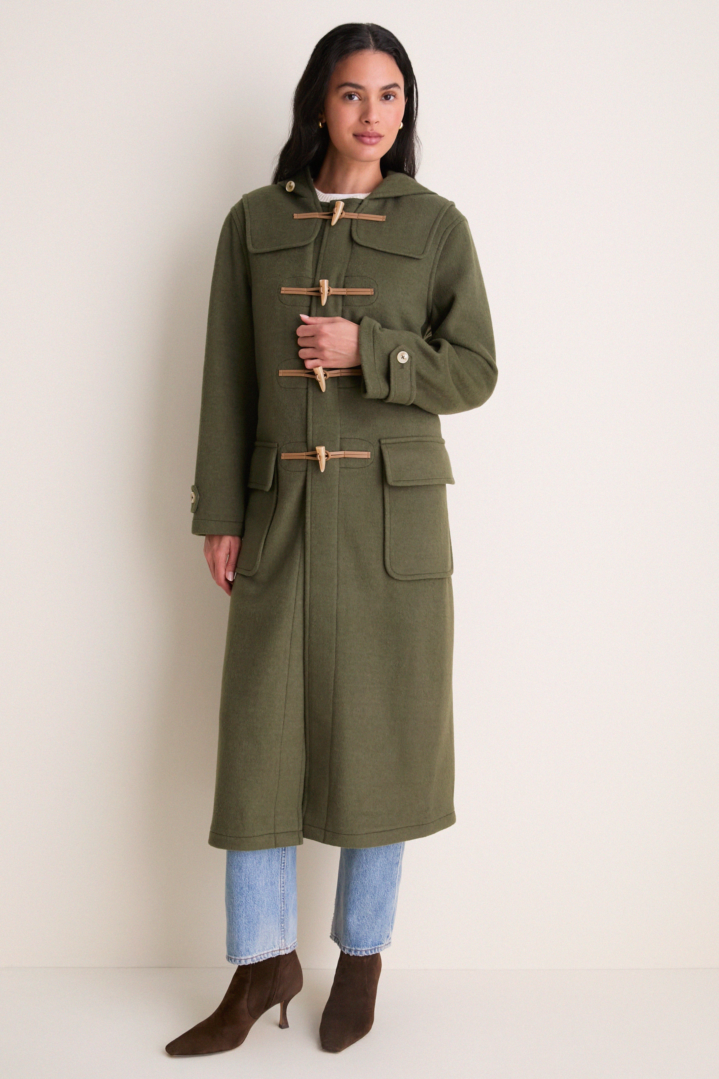 Olive Green Arthur Toggle Stadium Coat | Tuckernuck