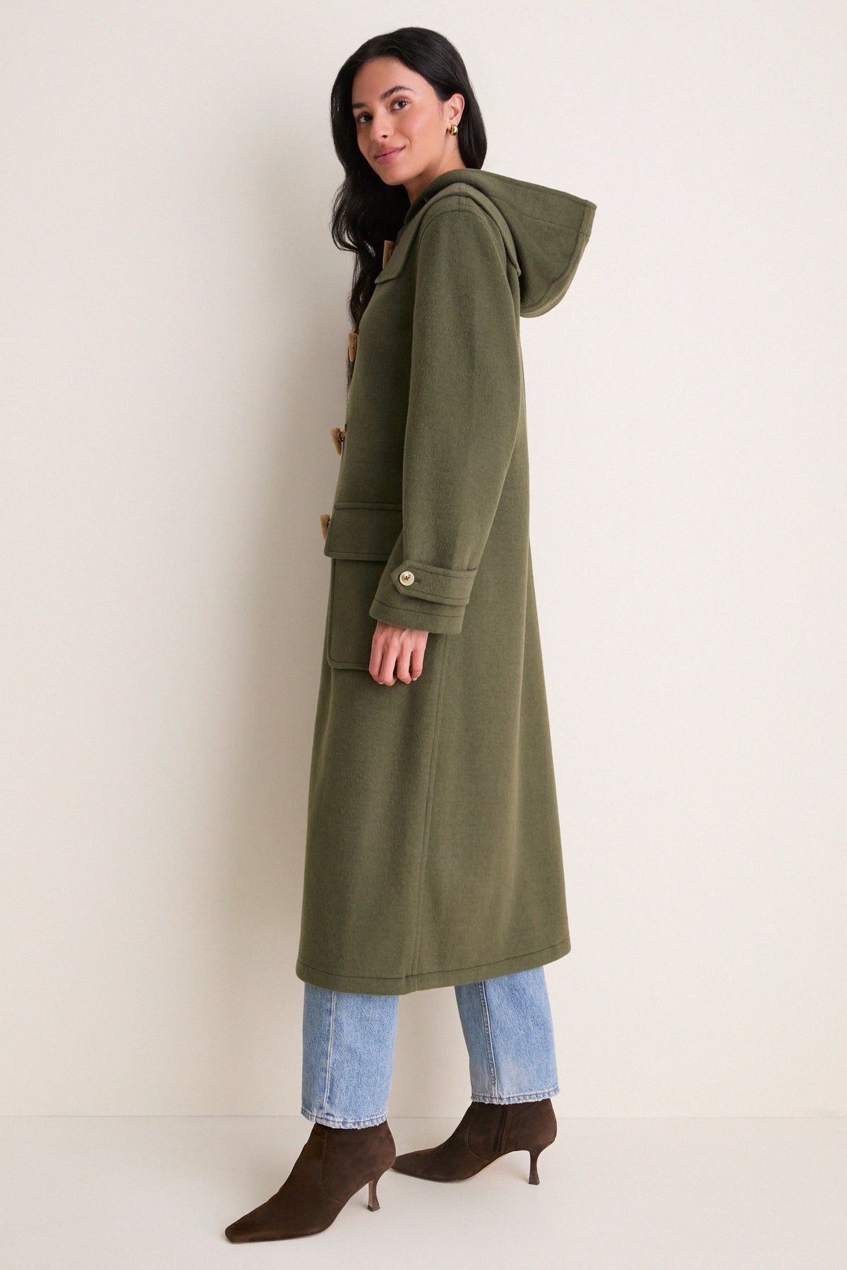 Olive Green Arthur Toggle Stadium Coat