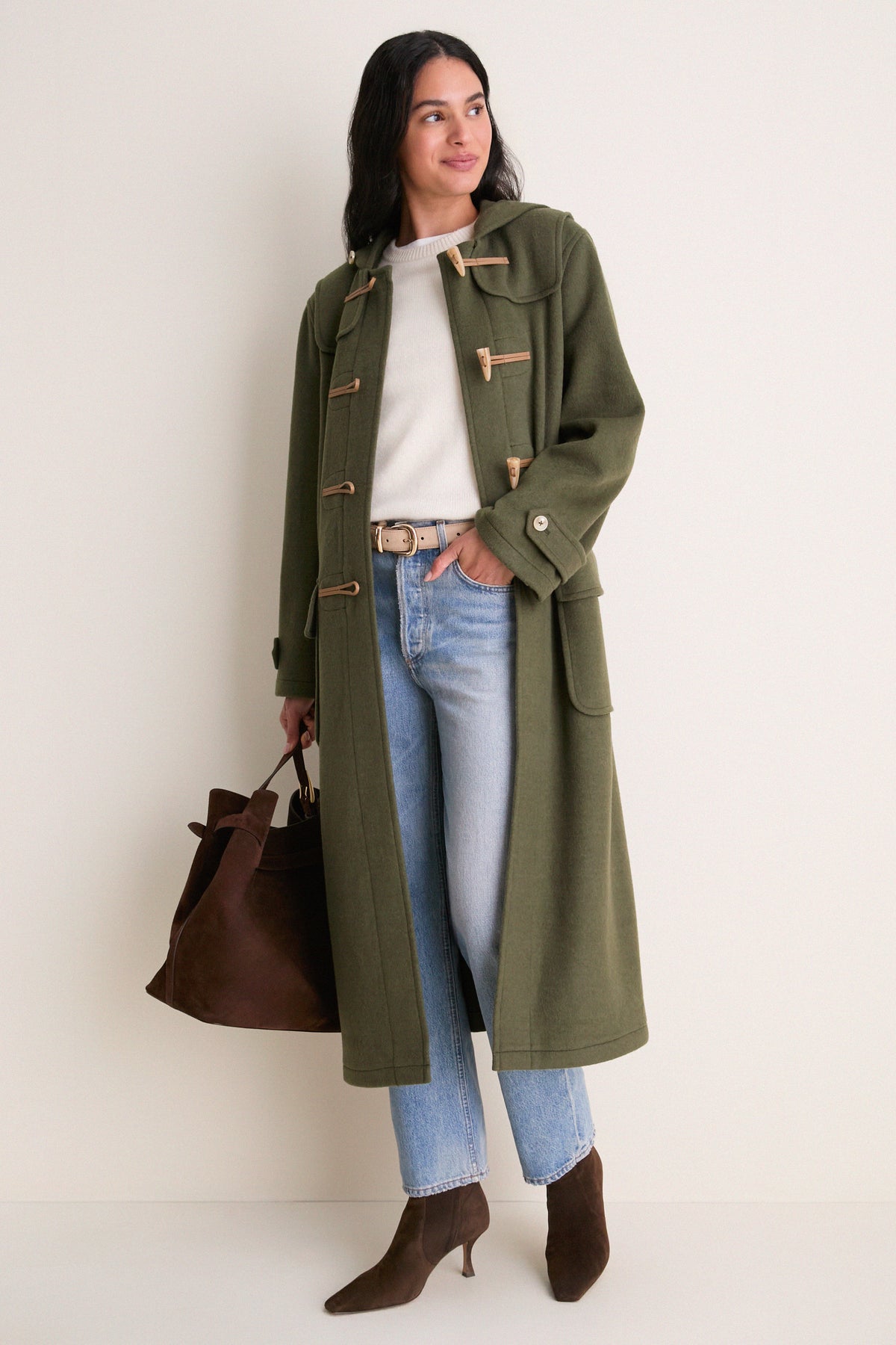 Olive Green Arthur Toggle Stadium Coat
