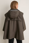 Olive Fletcher Wax Poncho