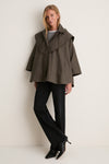 Olive Fletcher Wax Poncho