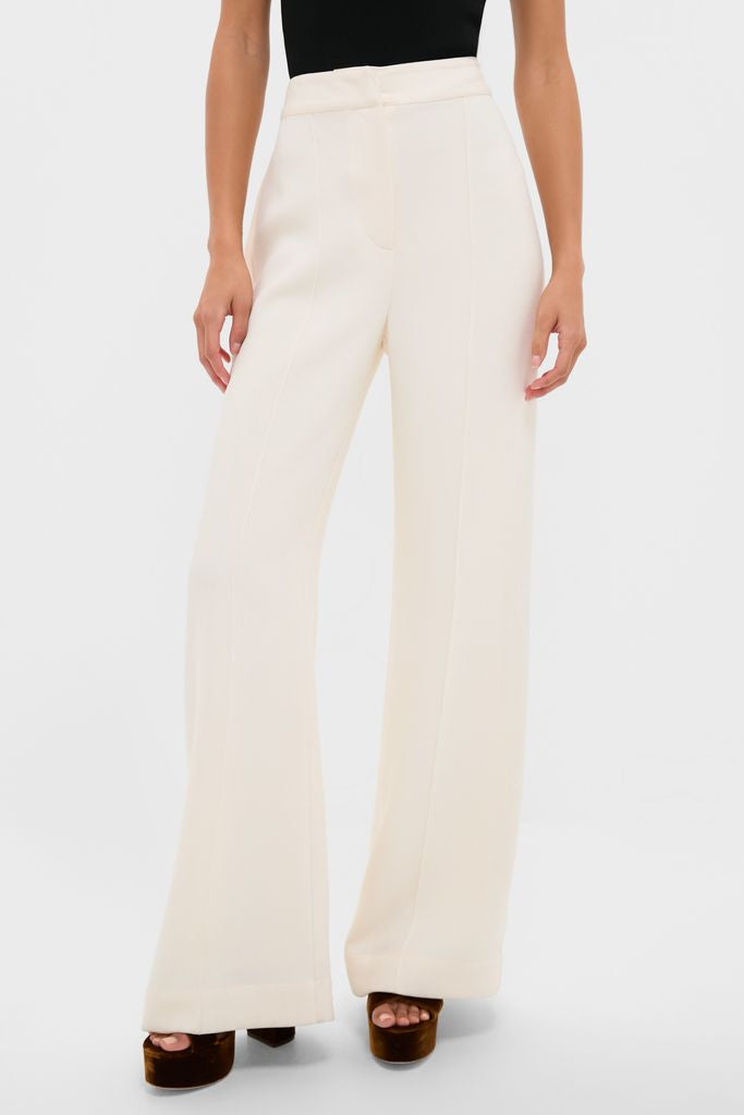 Pearl White Crepe Versailles Pant | Tuckernuck