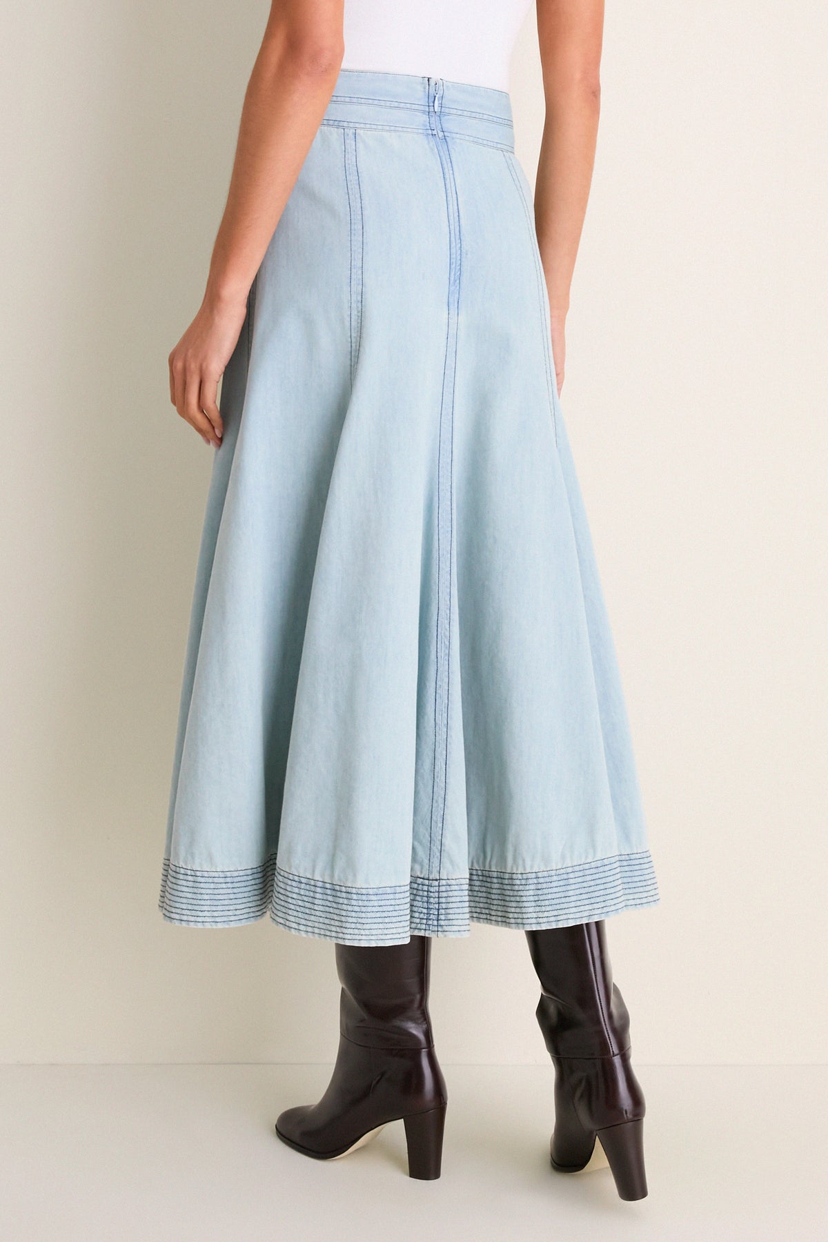 Light Wash Denim Brynn Skirt