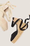 Black with Taupe Chiara Espadrilles