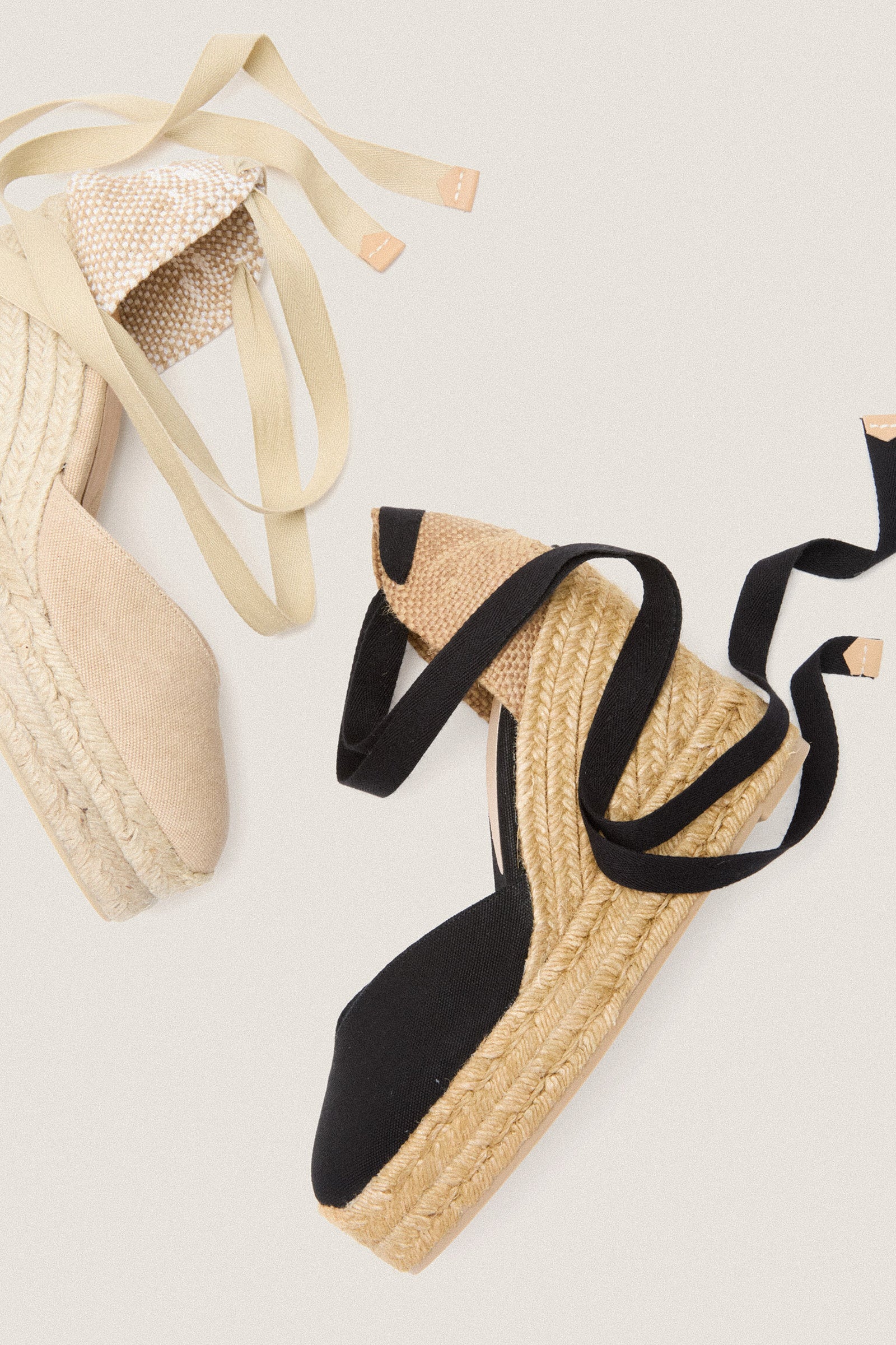 Black with Taupe Chiara Espadrilles