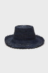 Navy Lacey Hat