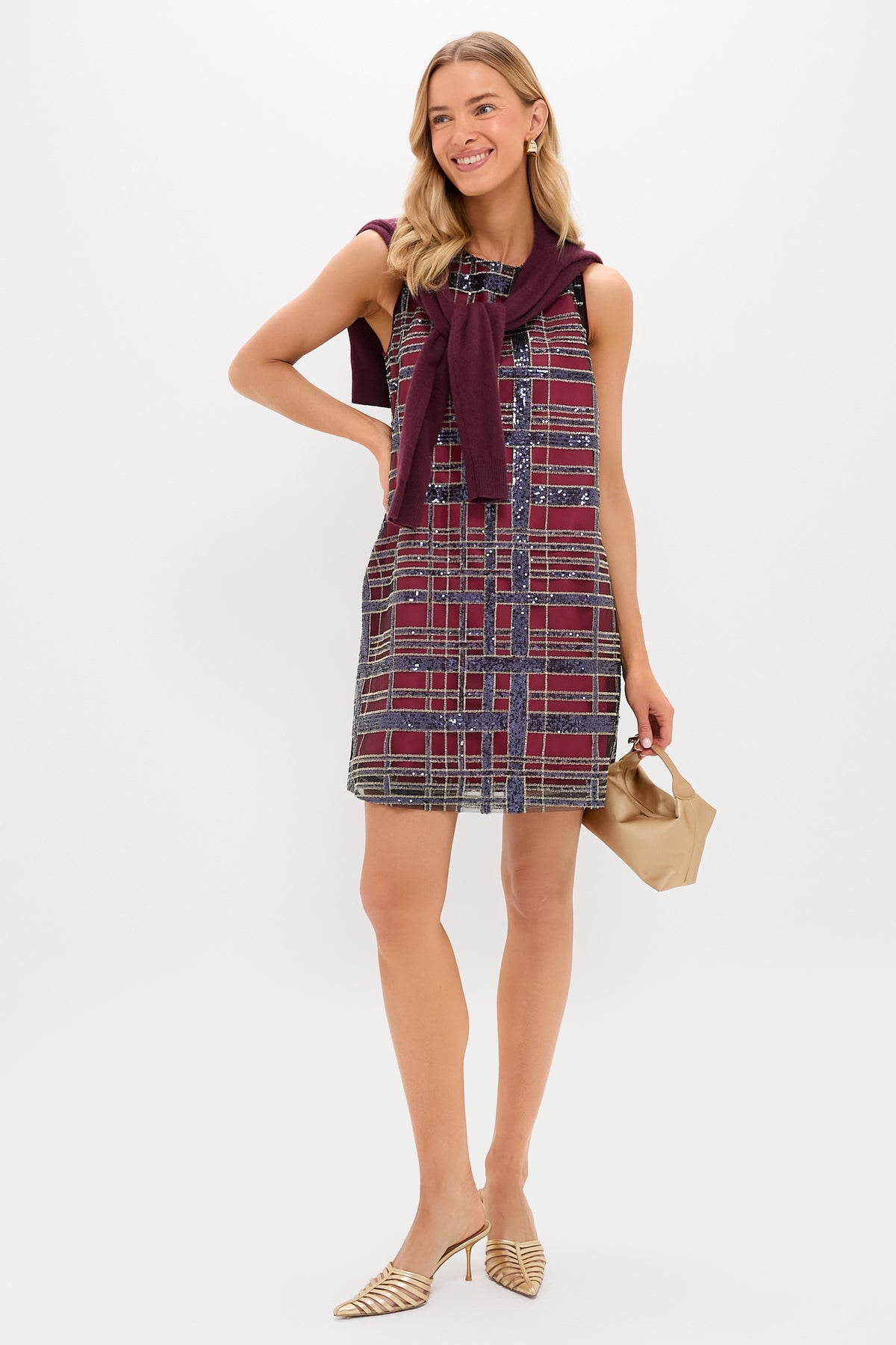 tuckernuck sequin dress Tuckernuck Sequin Plaid Marlowe Dress Tartan Sequin / XS