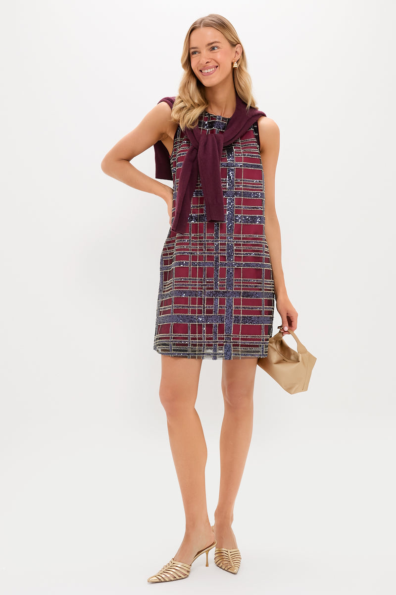 Sequin Plaid Marlowe Dress