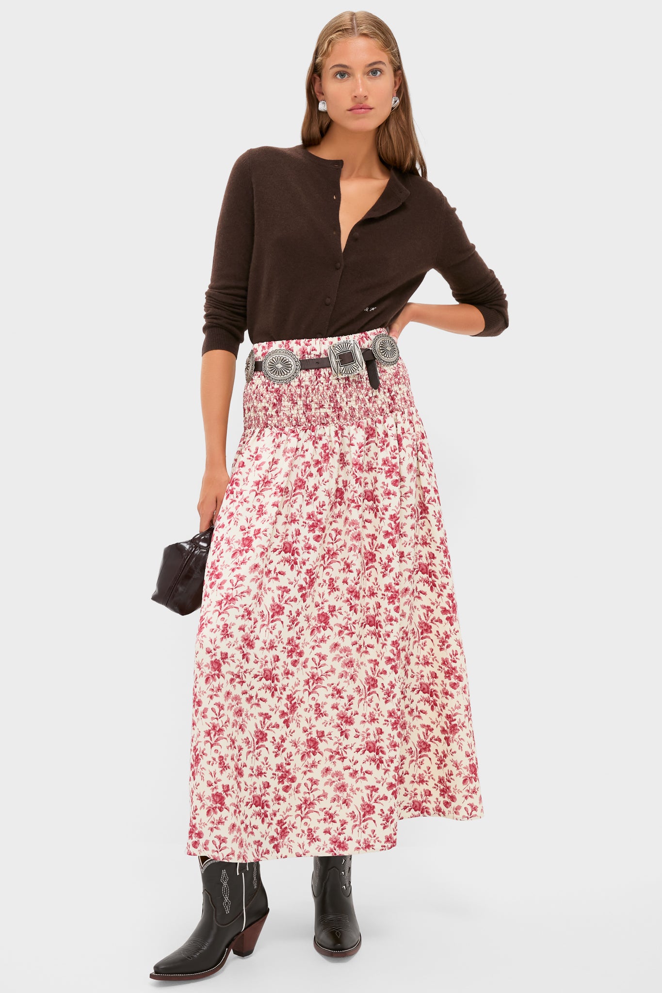 Chocolate Cashmere Riley Cardigan