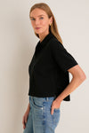 Black Pique Holmes Boyfriend Polo
