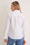 White Bessette Button Down