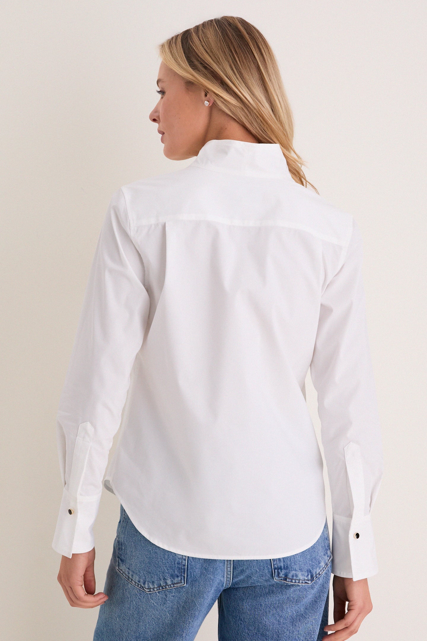 White Bessette Button Down