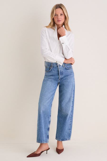 White Bessette Button Down